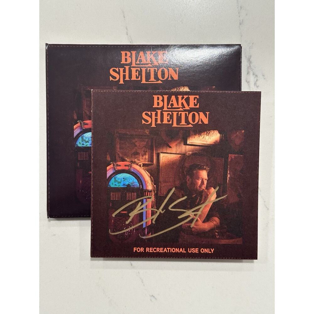 Blake Shelton For Recreational Use Only CD + Signed Autographed Art Card #1